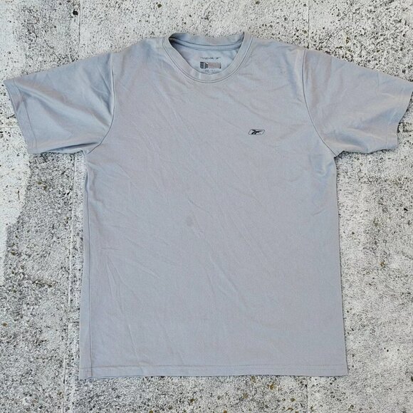 Reebok Other - Reebok Men Tee Gray Polyester Sport Athletic T Shirt Size M